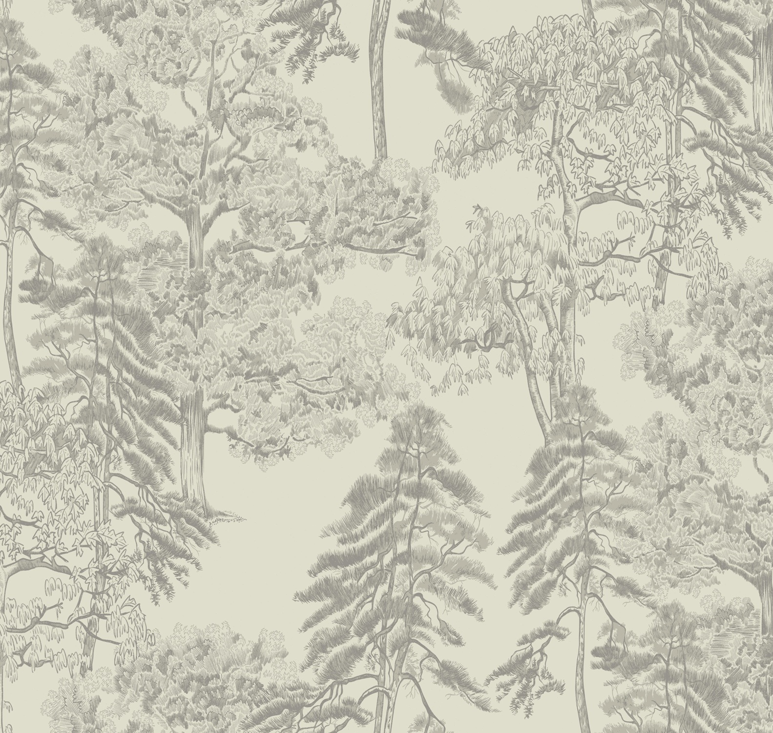 Обои Milassa Ambient vol.4 Лесной этюд Рисунок на кофейной бумаге AM5 001 10,05×1